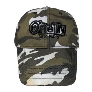 O'Reilly Auto Parts Strapback Hat Camouflage One Size Embroidered 6 Panel